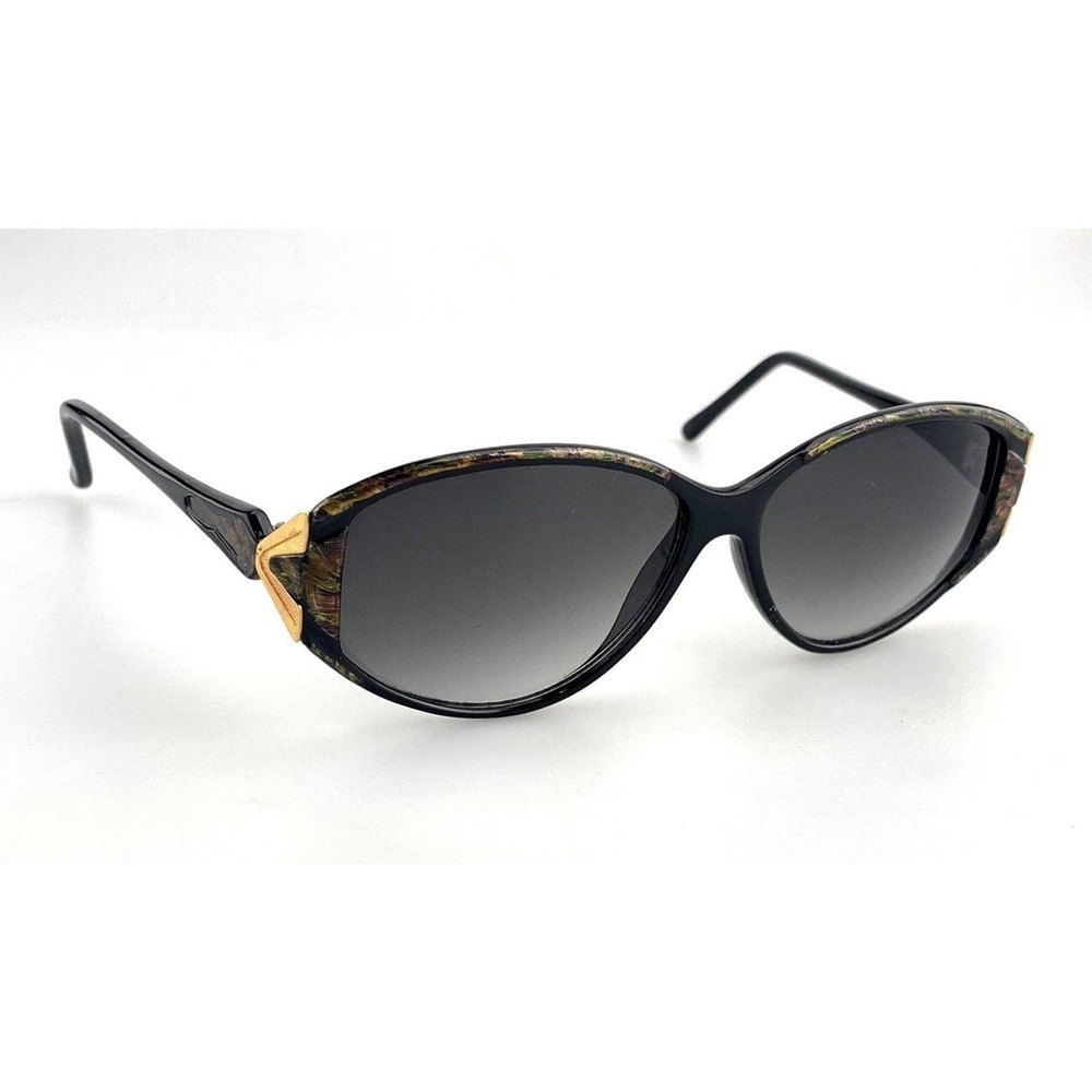 Vintage Oval 80's Sunglasses mod. Kaidie 9516 Black Gold Vintage